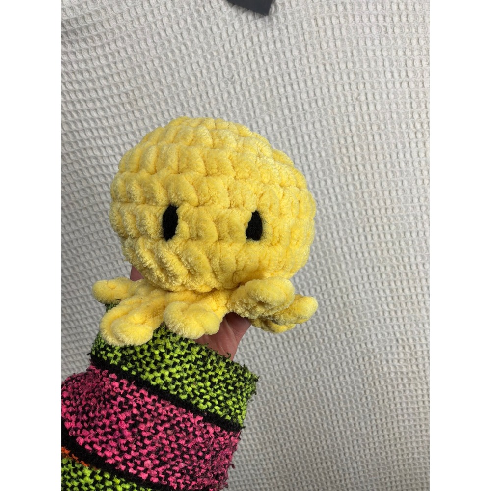 Handmade Unisex Unbranded Crochet Octopus Plush OS Yellow